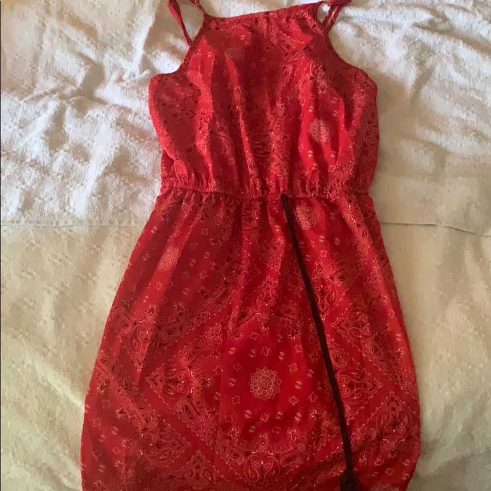 💃 Red Paisley Style Dress ❣️